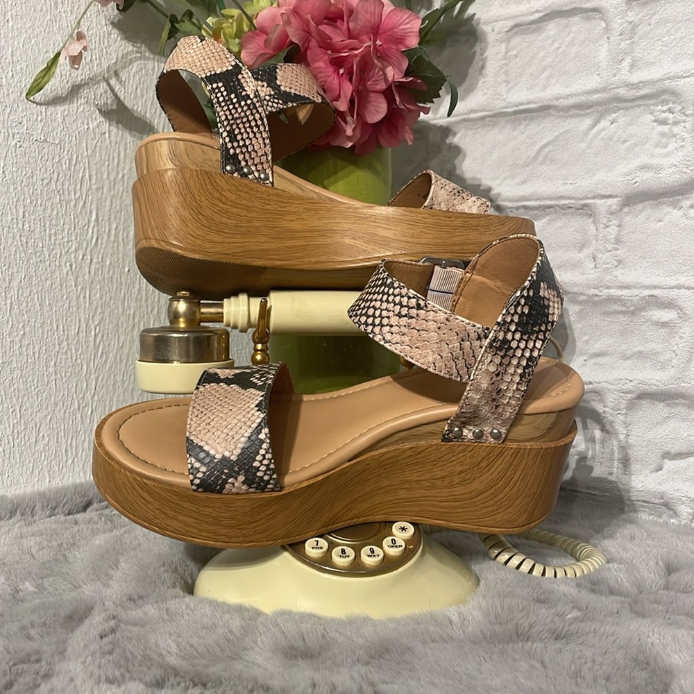 Universal Thread Stylish Snake Print Sandals. As … - image 2